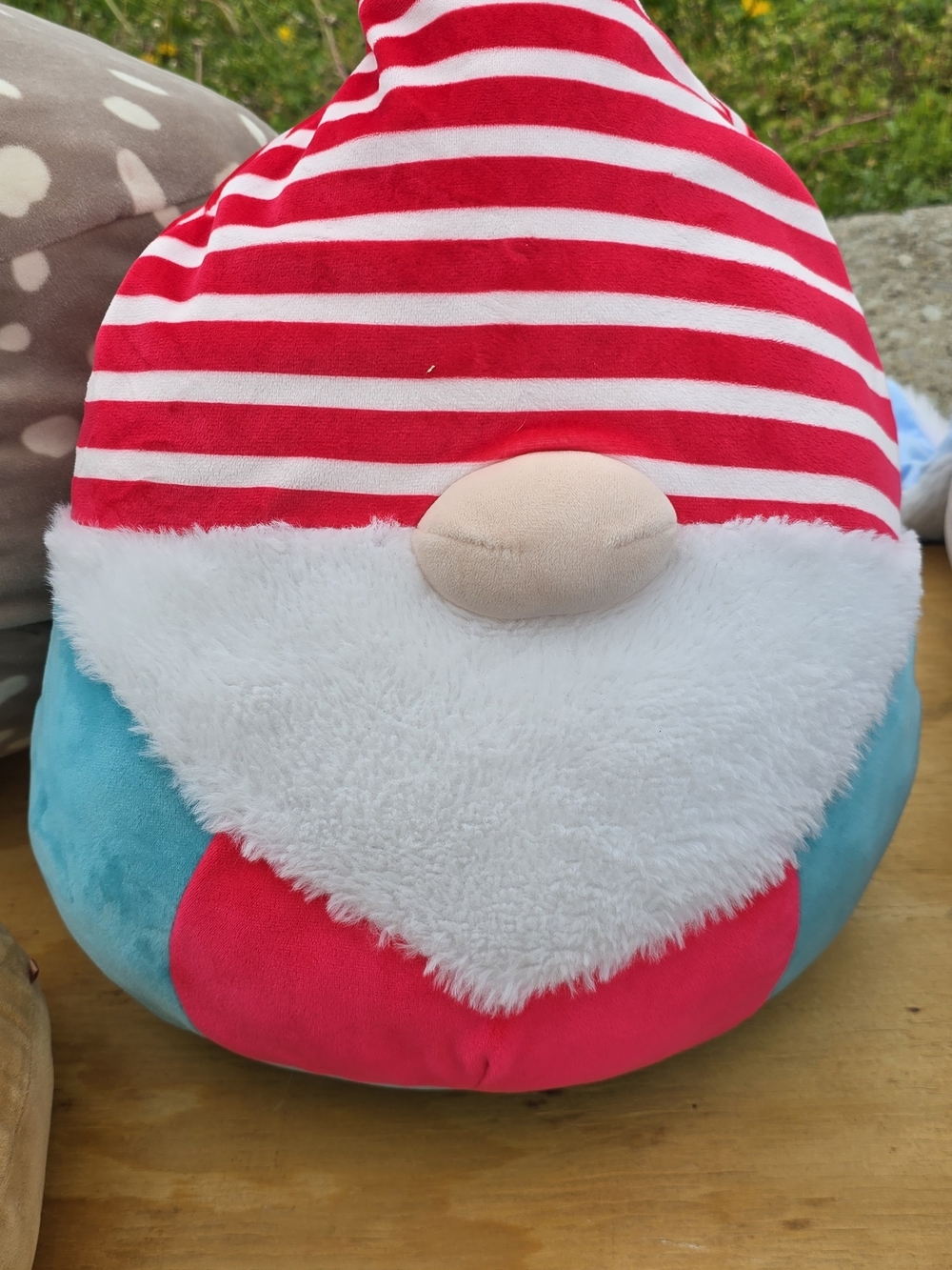 Squishmallows Red White Blue Pink Gnome Plush